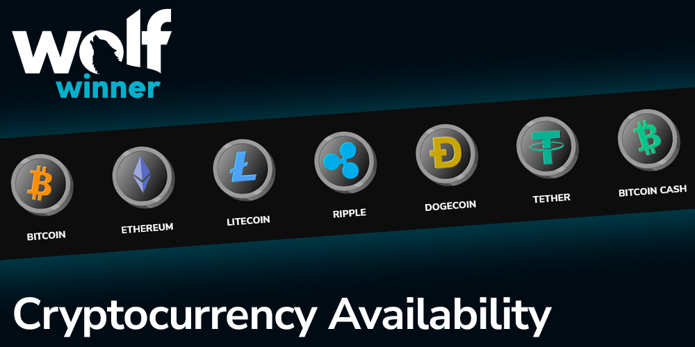 Cryptocurrency Availability at Wolf winner casino