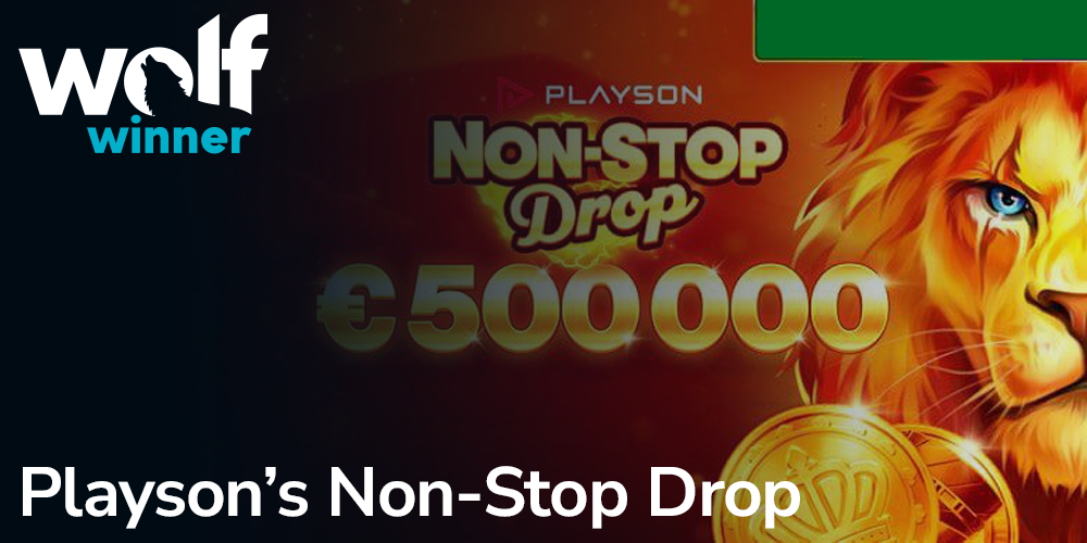 Non-Stop Drop promo at Wolf winner casino with prize pool of AU$500,000
